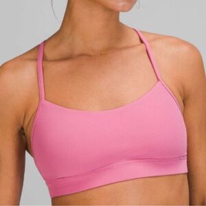 lululemon athletica Flow Y Nulu Pink Strappy Sports Bra new with tags